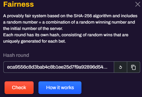 Fairness hash